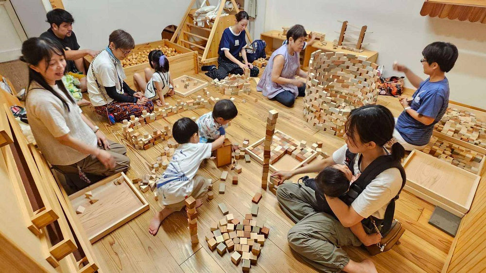 なかよしライブラリーのそだちの積み木イベント