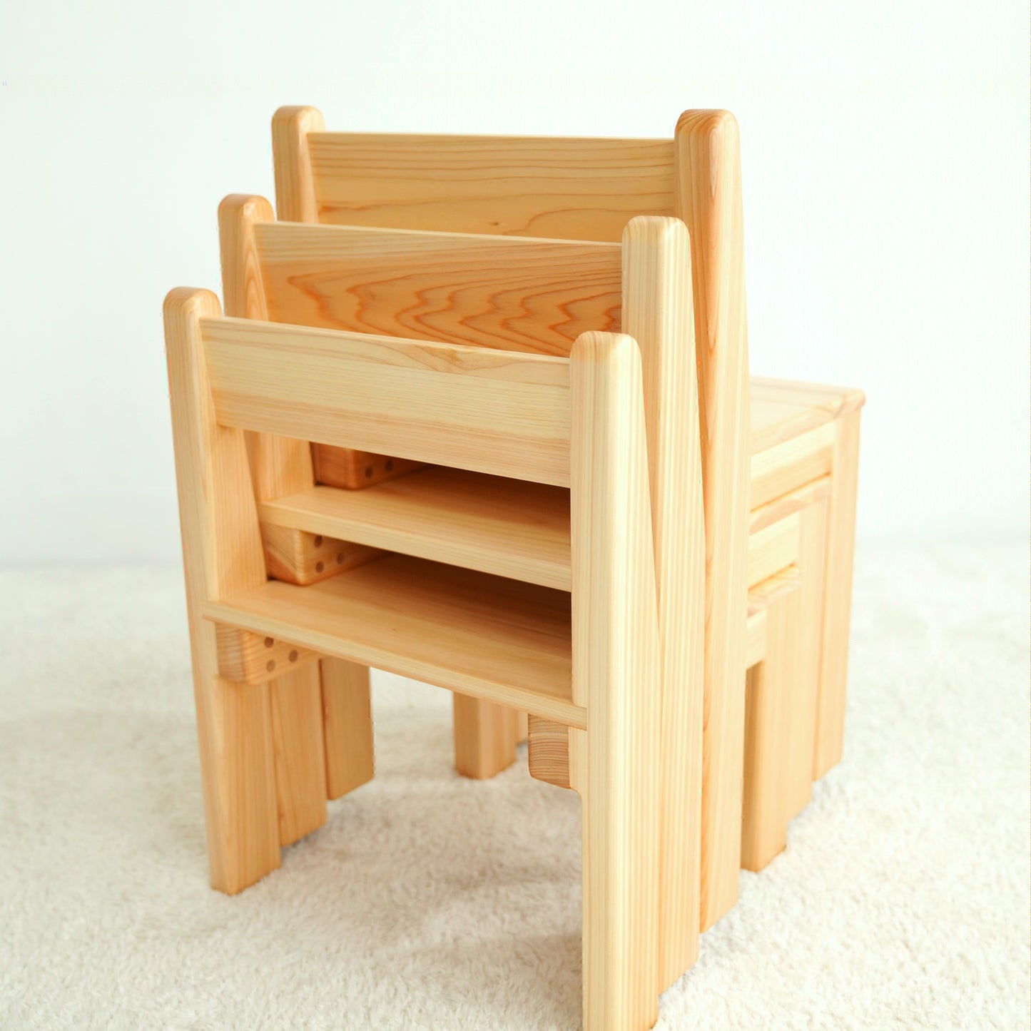 Stacked chairs