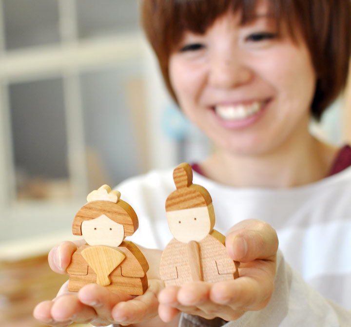 ひな人形　「日本の美しい木材で作る雛人形」