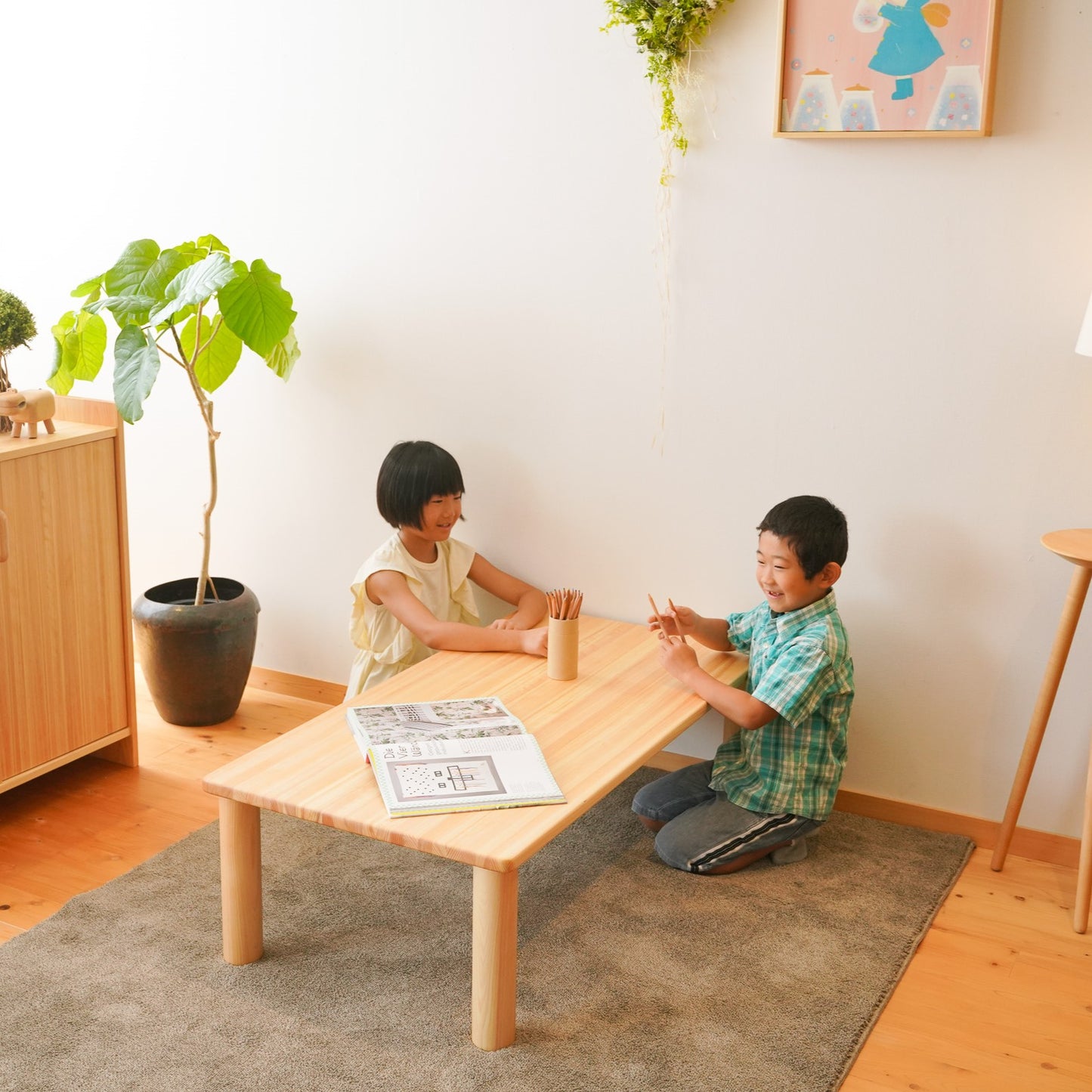 Rectangular corner table