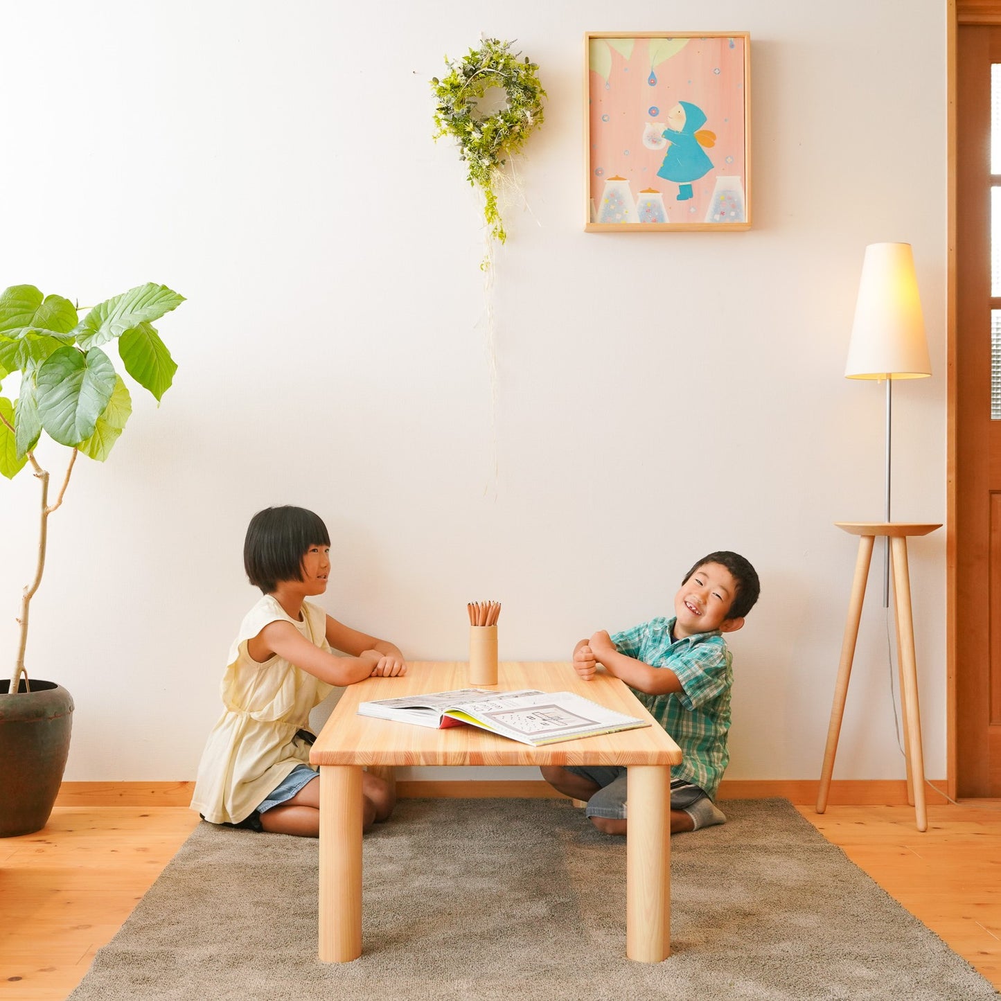 Rectangular corner table