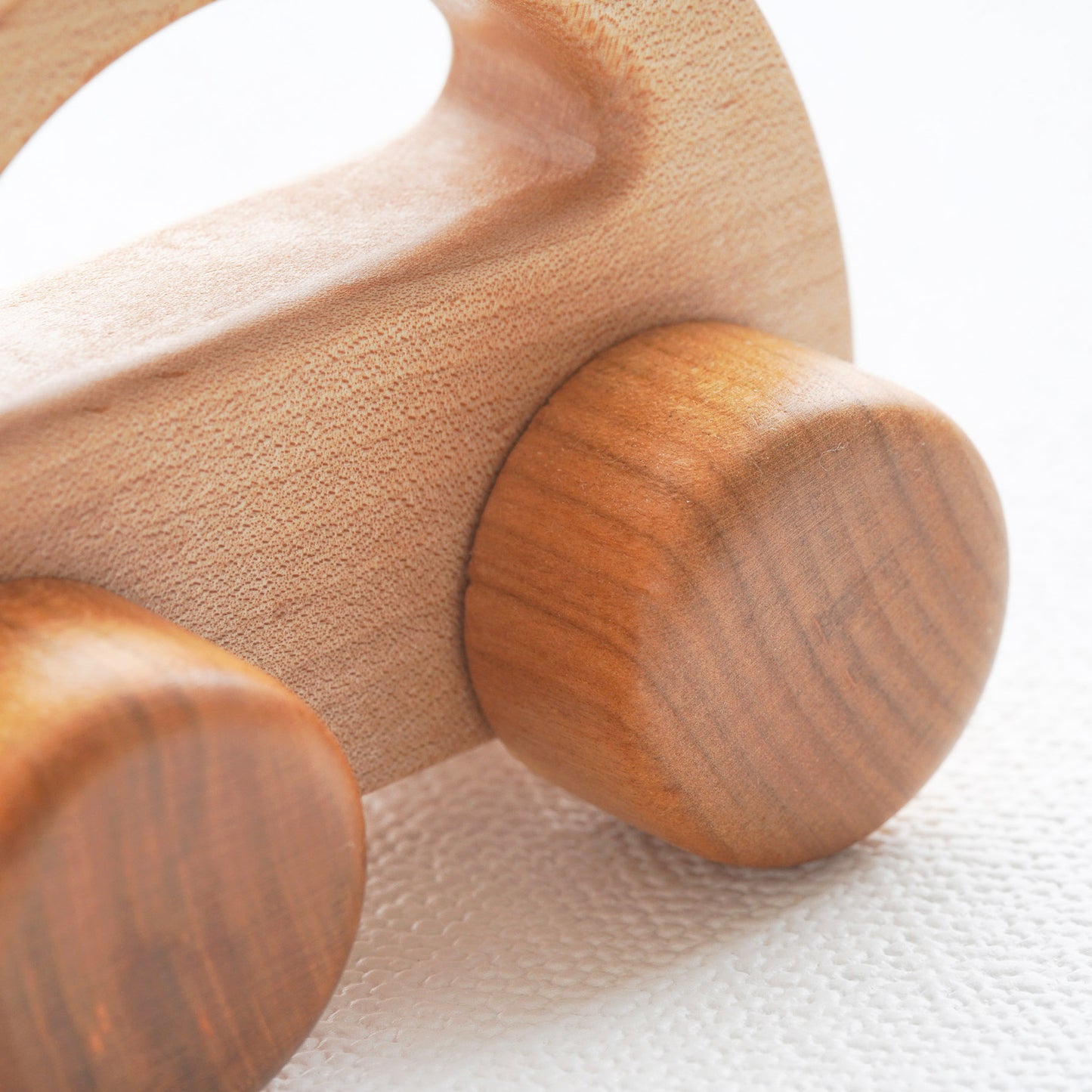 Sleek wooden car