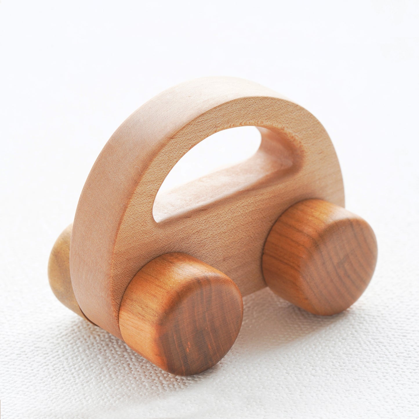 Sleek wooden car
