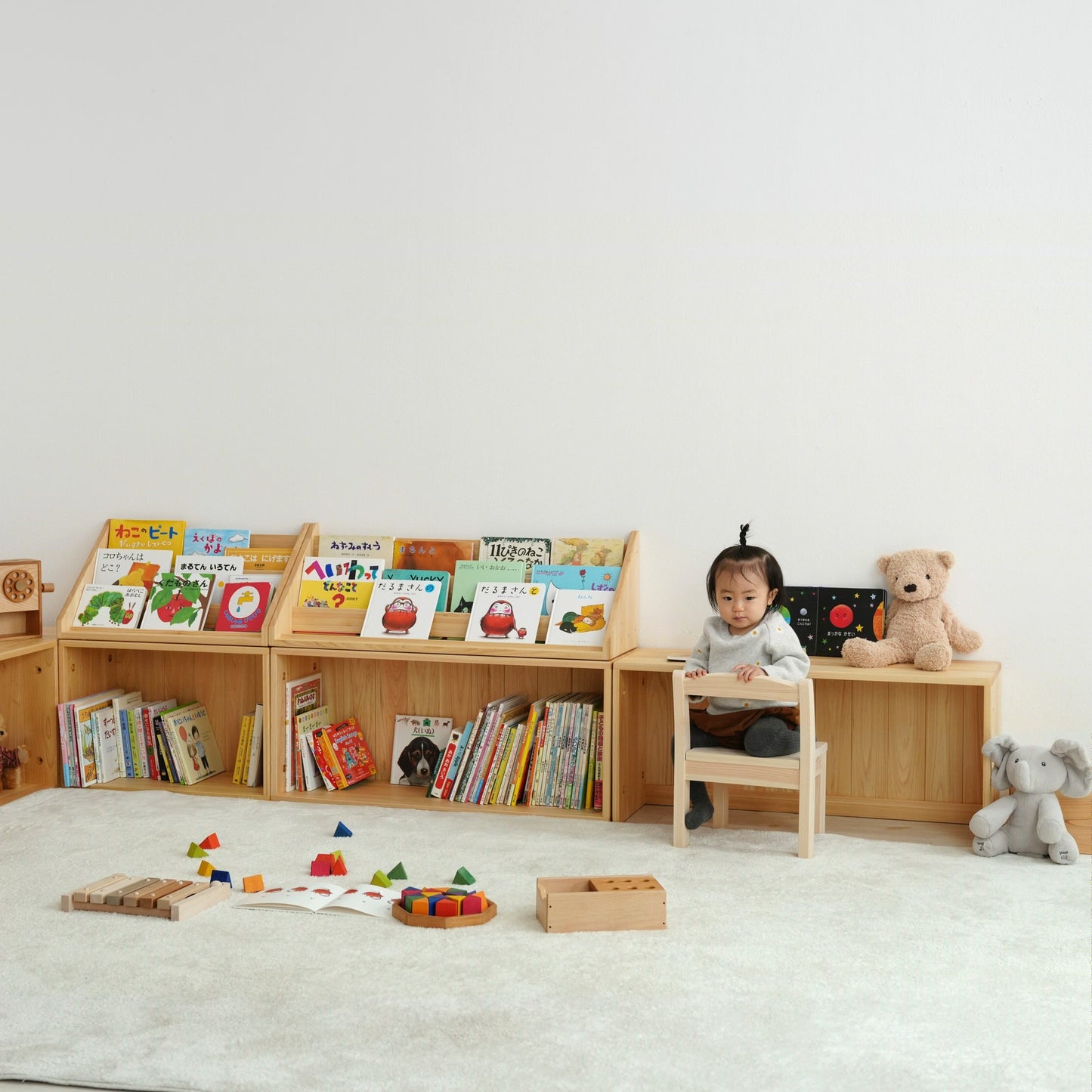 Morimori Toys and Picture Book Shelf Series