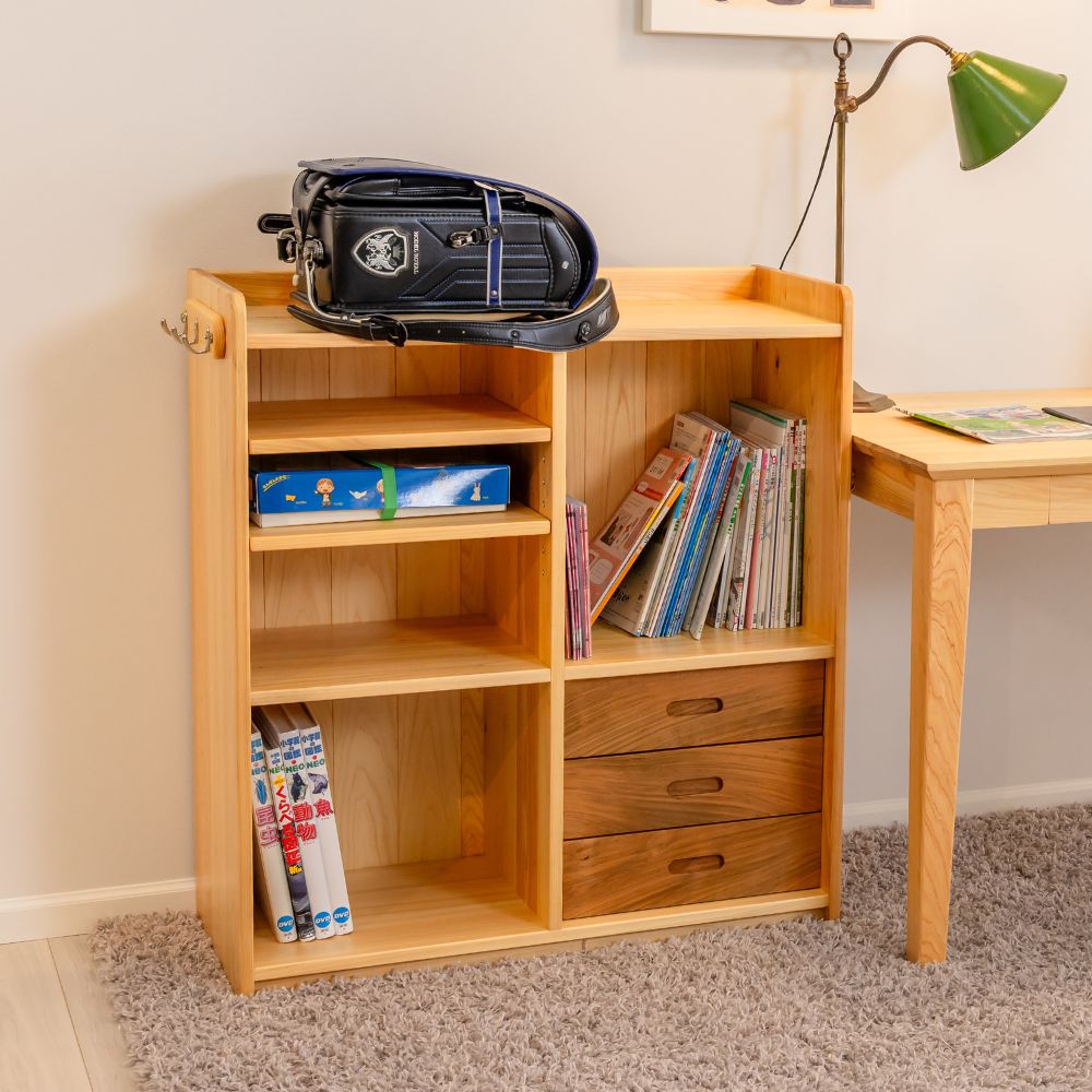 KURUMIランドセルラック｜国産ヒノキ＆サクラ使用・入学準備にぴったり