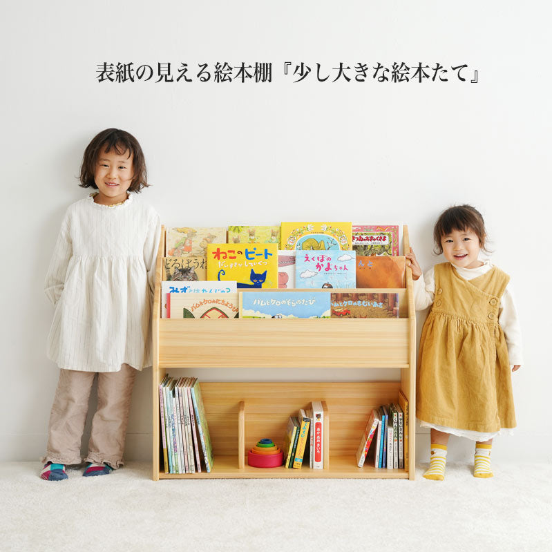 少し大きな絵本たて