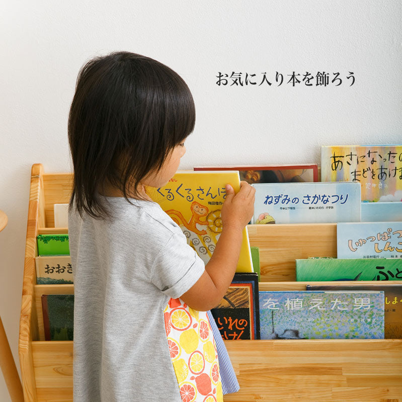 少し大きな絵本たて