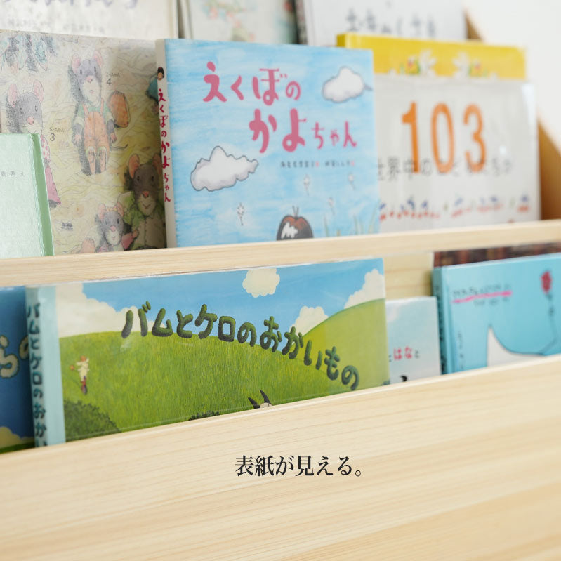 少し大きな絵本たて