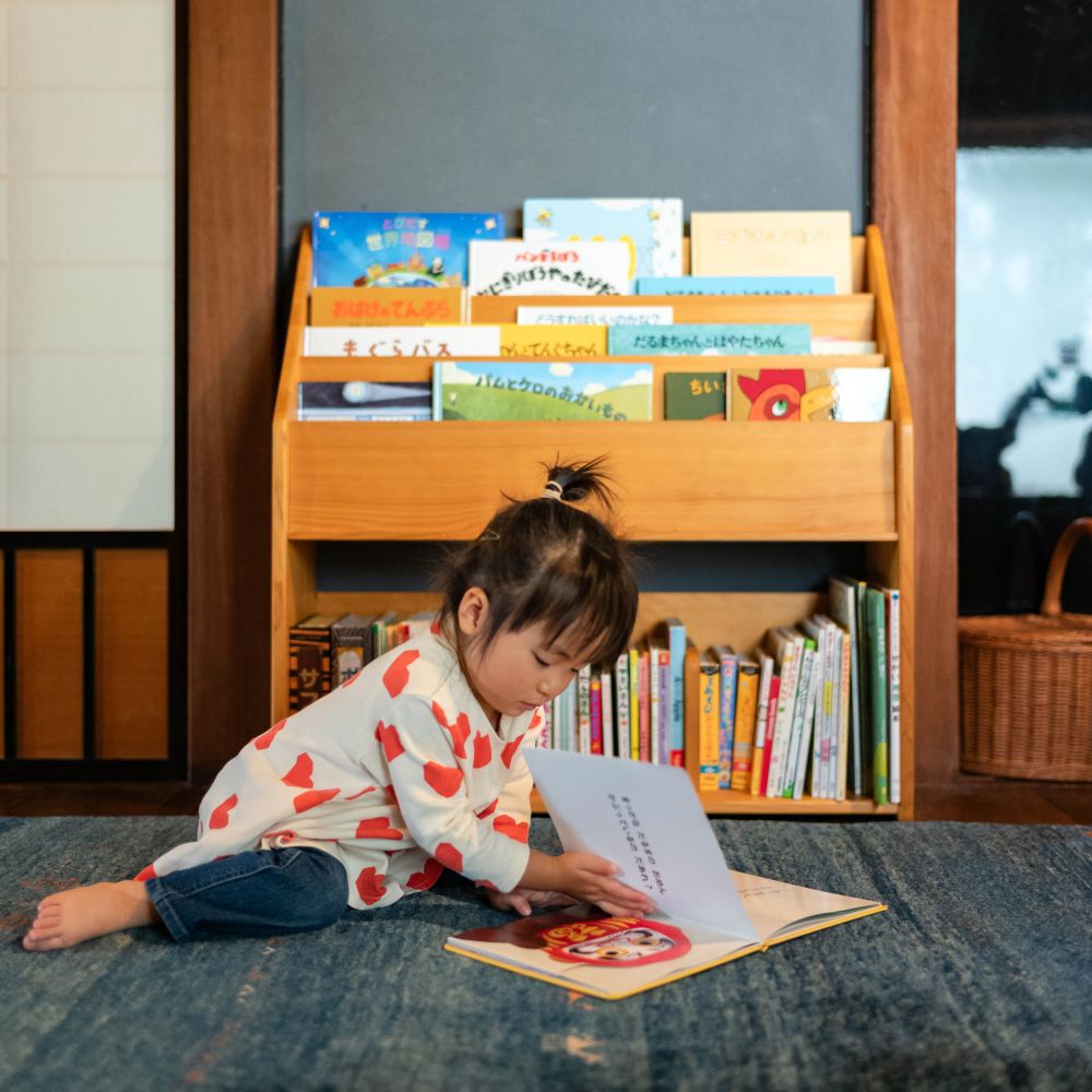 少し大きな絵本たて