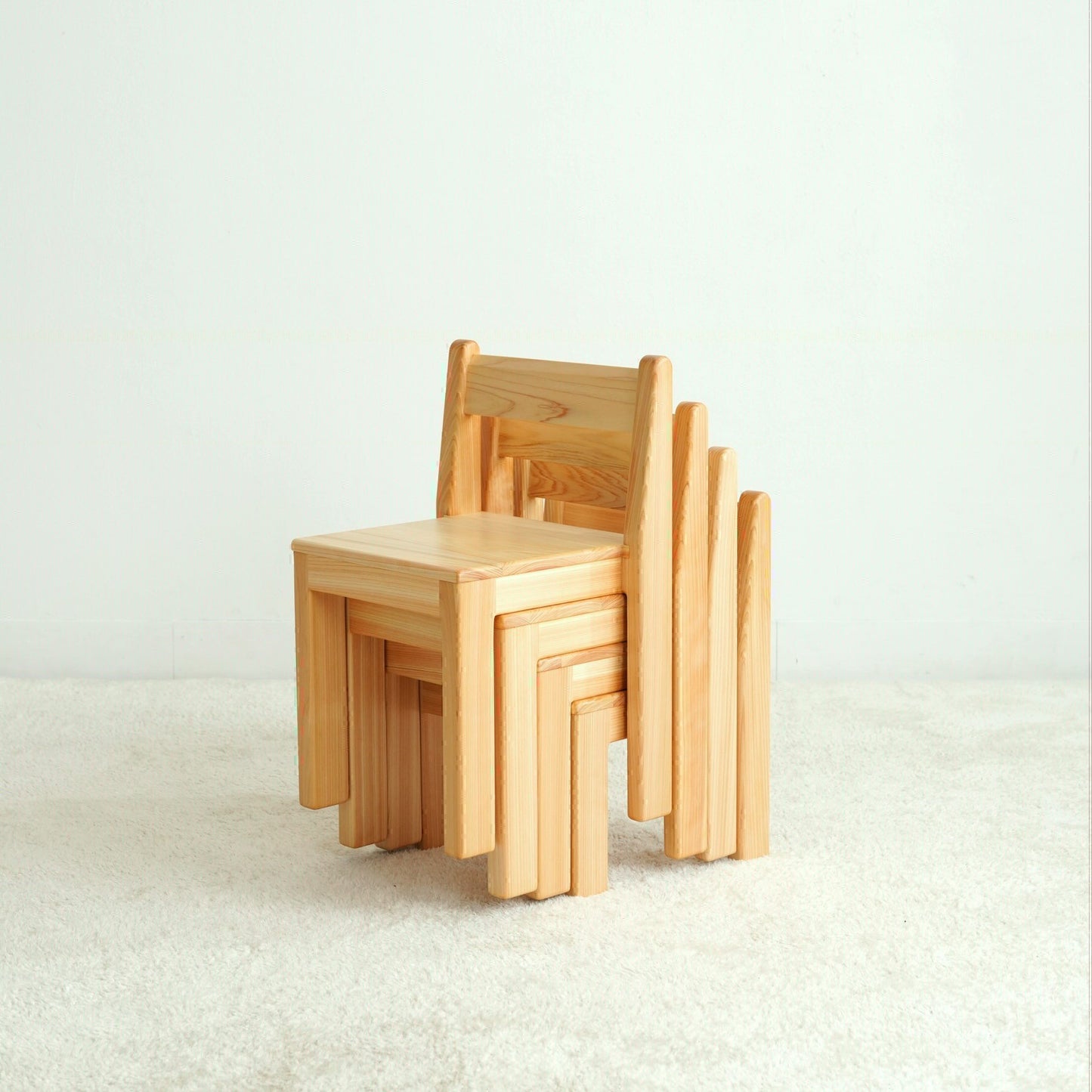 Stacked chairs