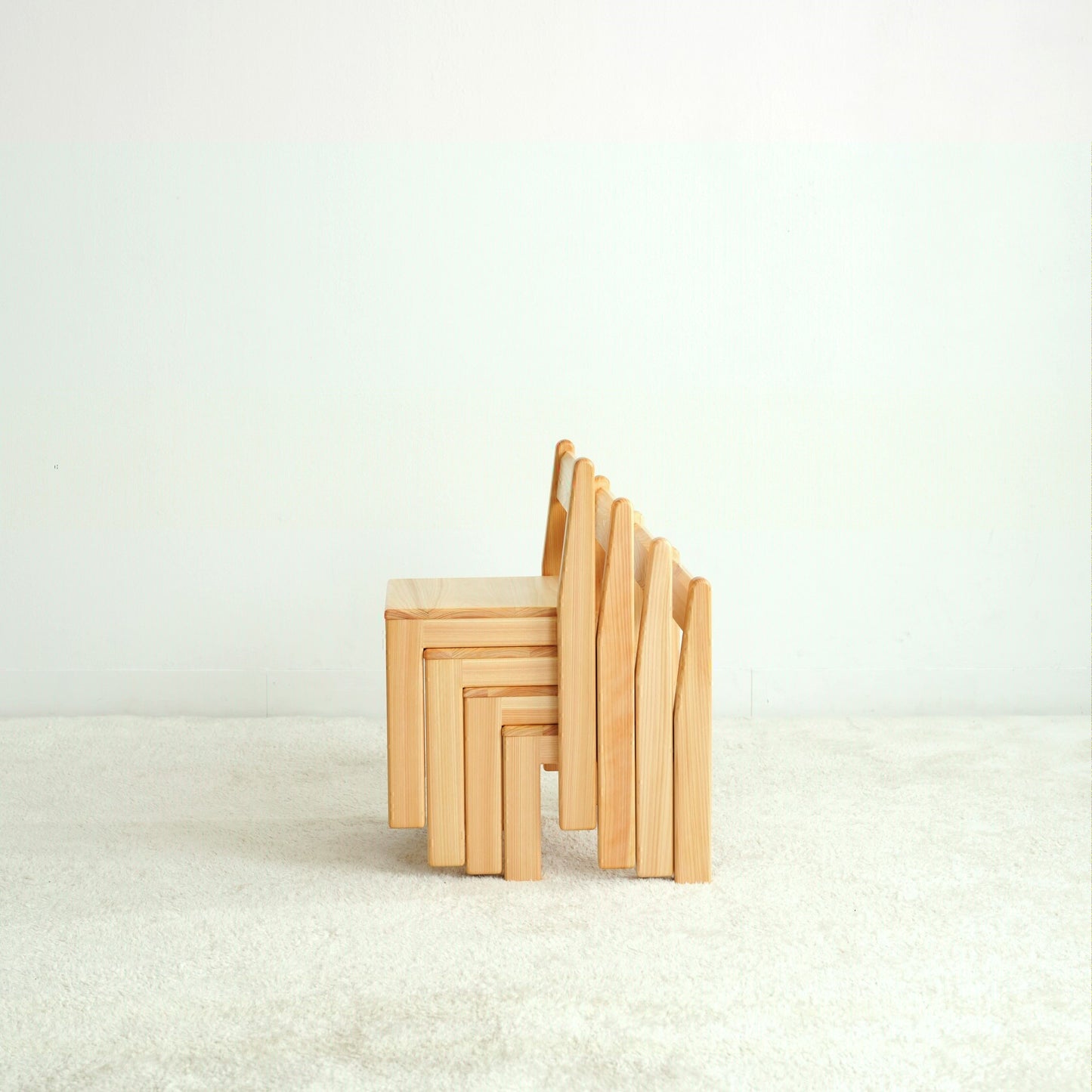 Stacked chairs