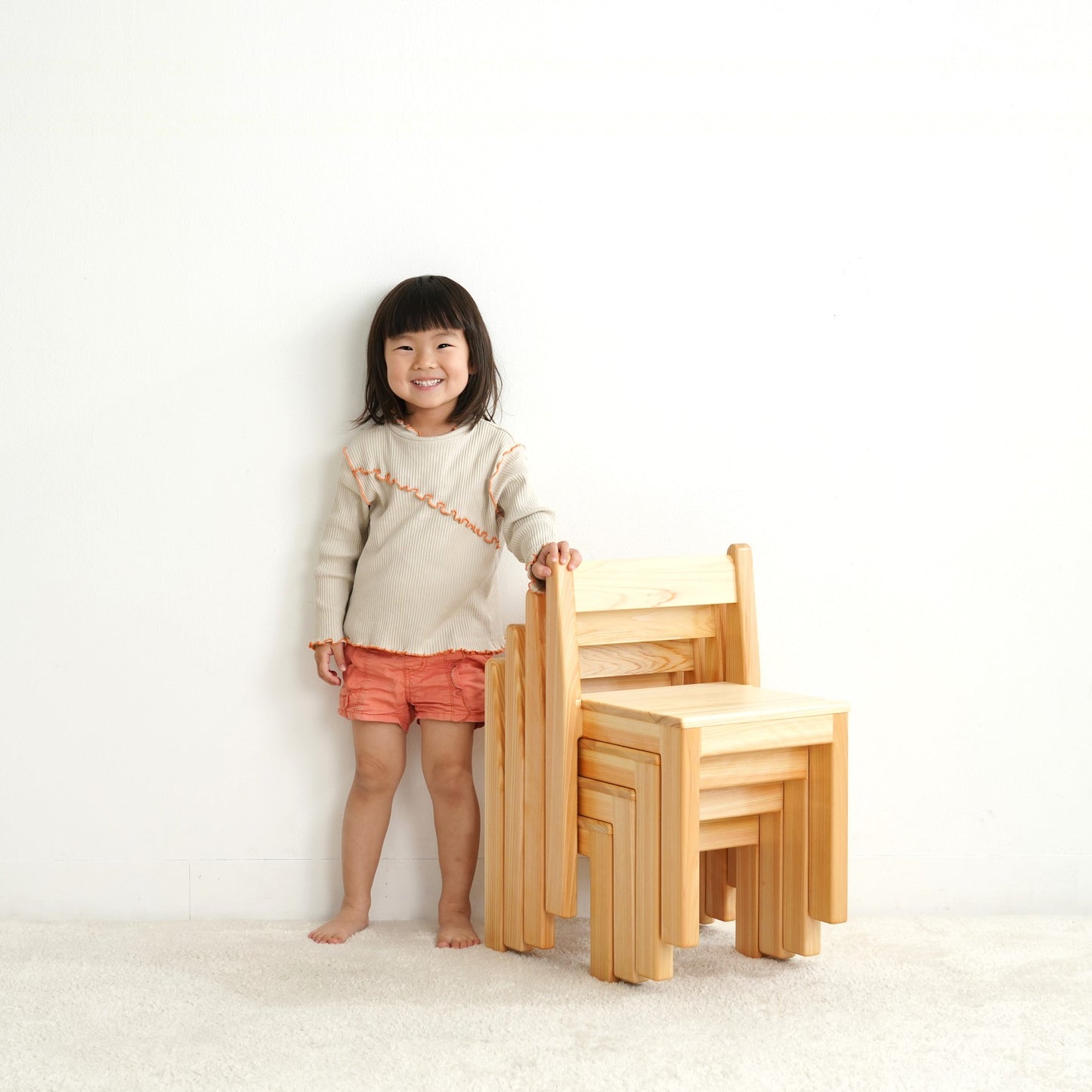 Stacked chairs