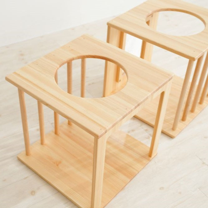 Wooden indoor playground equipment, tunnel play set of 3