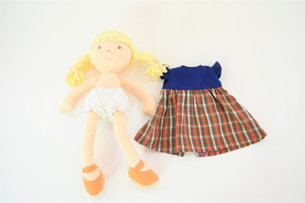 Change of clothes for dolls (One-piece check series)