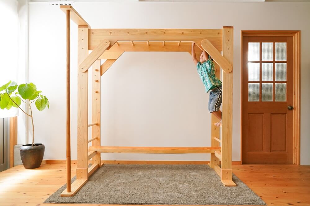 Indoor monkey bars
