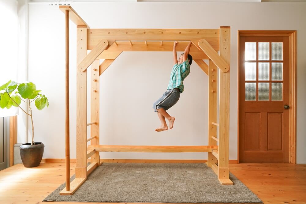 Indoor monkey bars