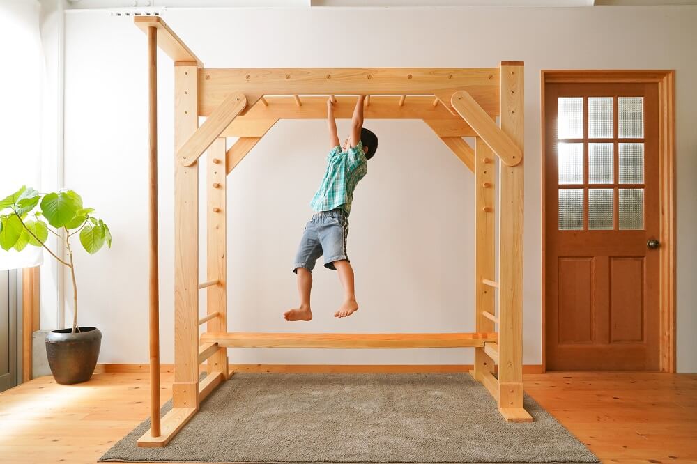Indoor monkey bars