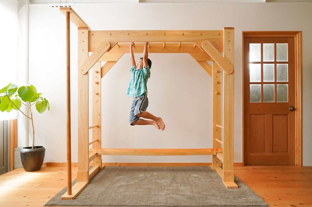 Indoor monkey bars
