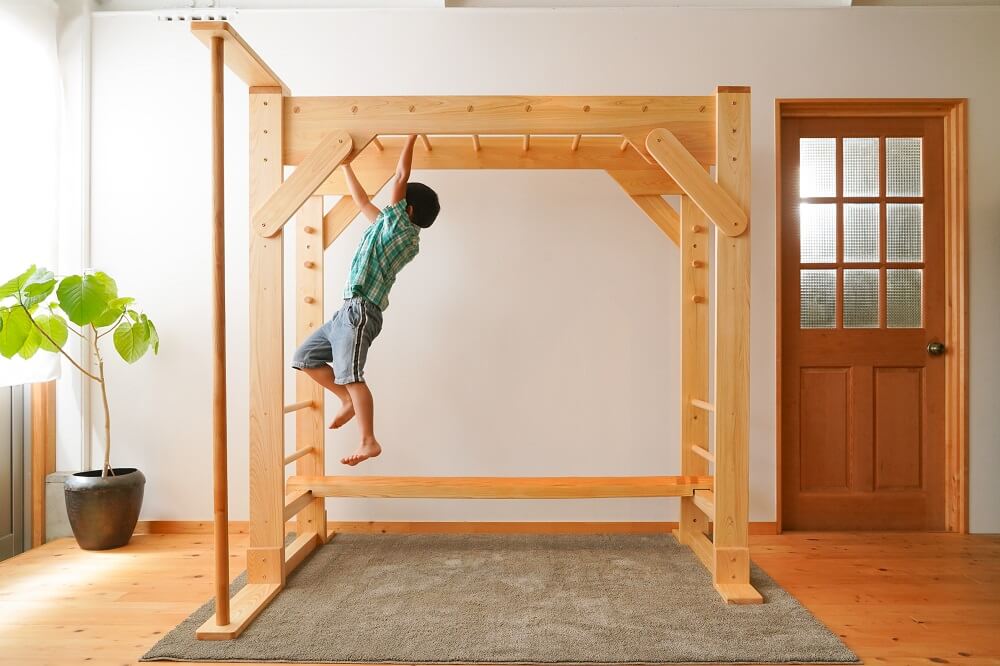 Indoor monkey bars