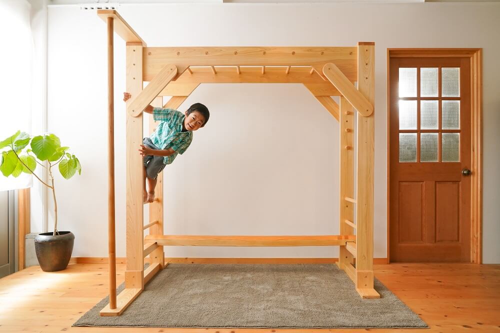 Indoor monkey bars