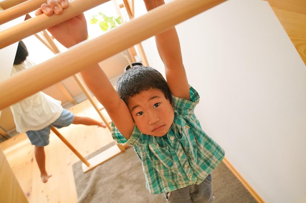 Indoor monkey bars
