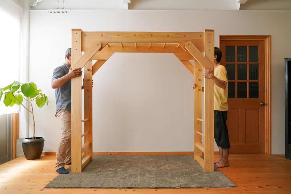 Indoor monkey bars