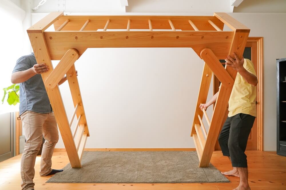 Indoor monkey bars