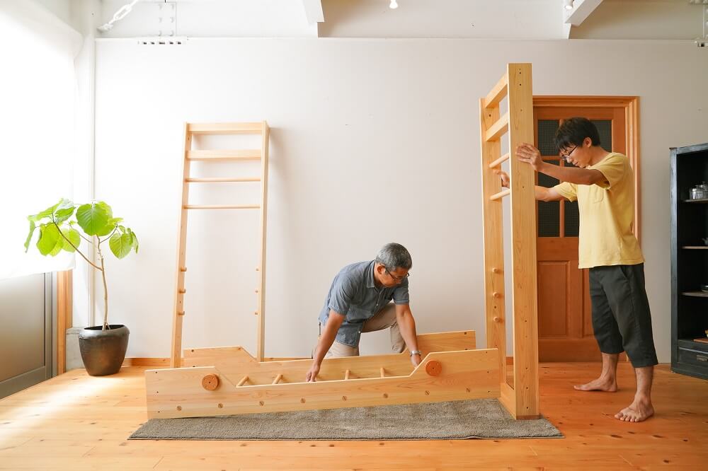 Indoor monkey bars