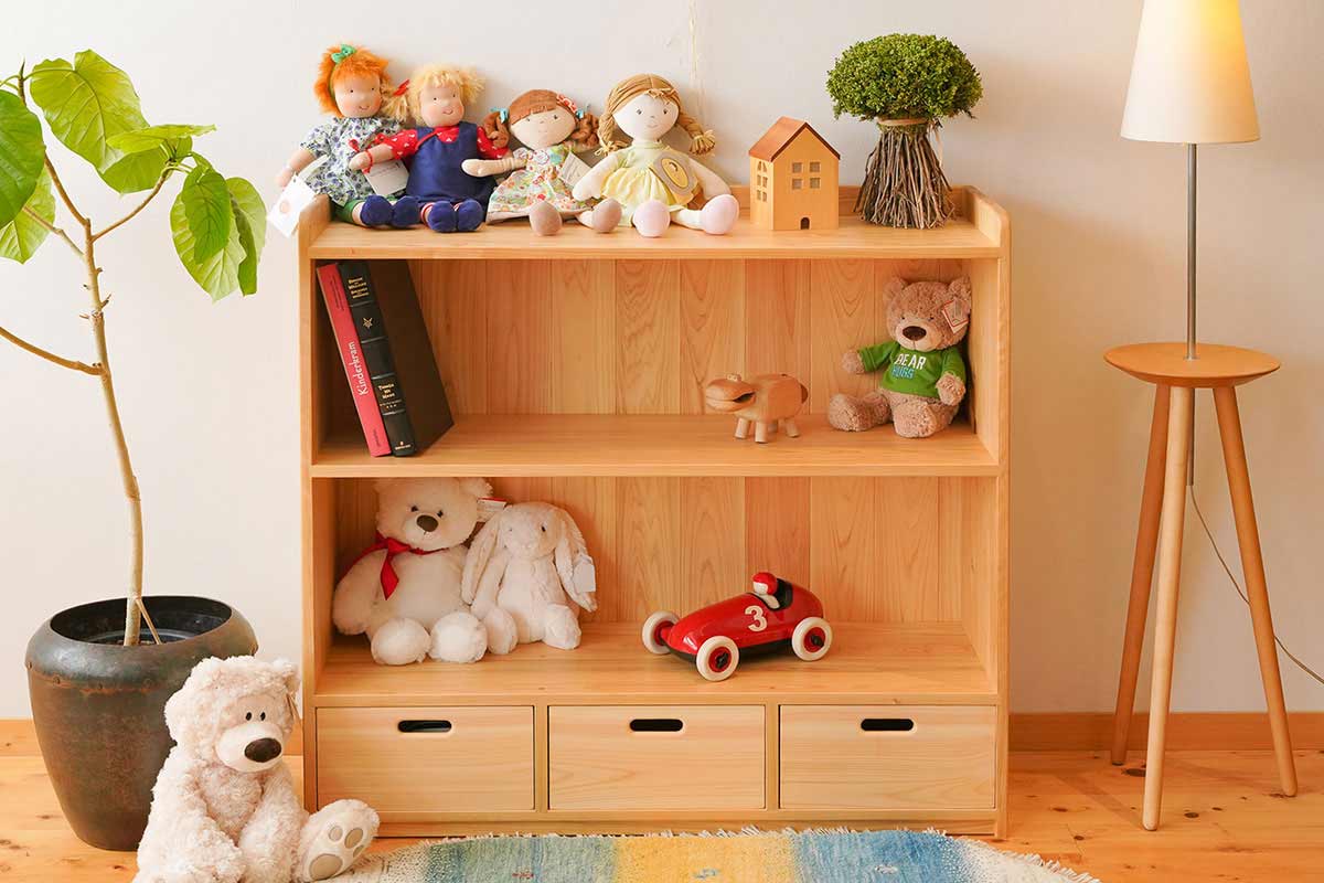 Picture book and toy shelf 100cm