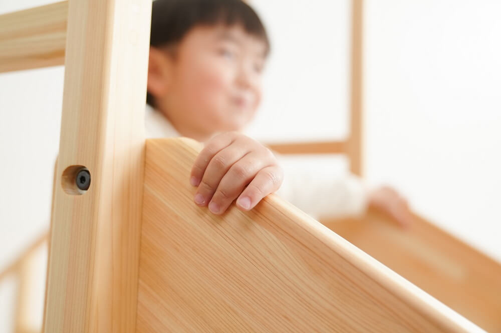 Wooden indoor playground equipment, staircase slide