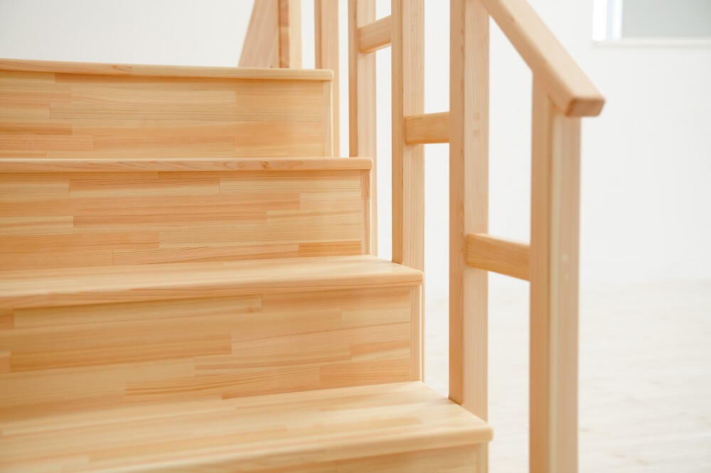 Wooden indoor playground equipment, staircase slide