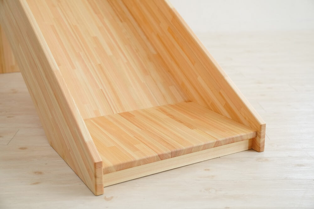 Wooden indoor playground equipment, staircase slide