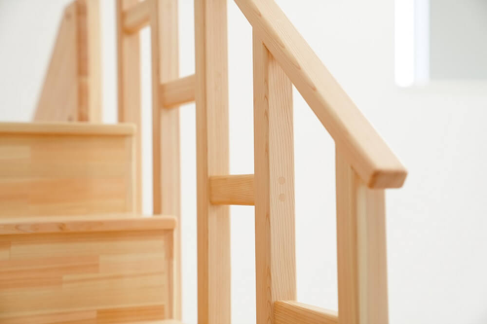 Wooden indoor playground equipment, staircase slide