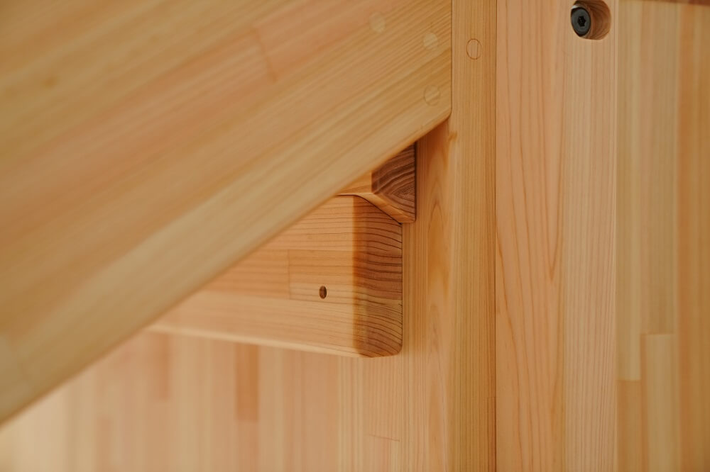 Wooden indoor playground equipment, staircase slide