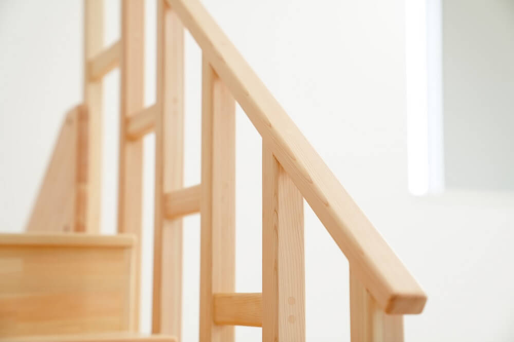 Wooden indoor playground equipment, staircase slide