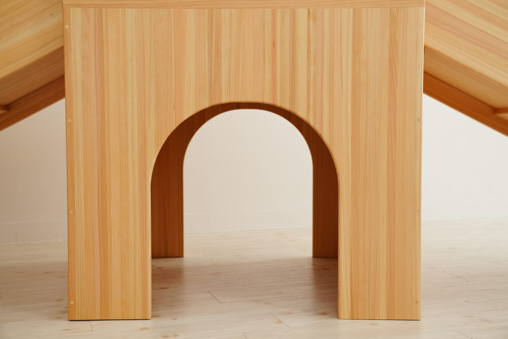 Wooden indoor playground equipment, large slide