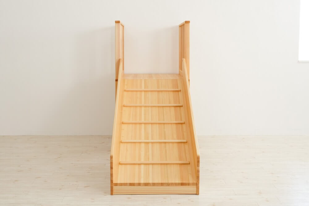 Wooden indoor playground equipment, large slide