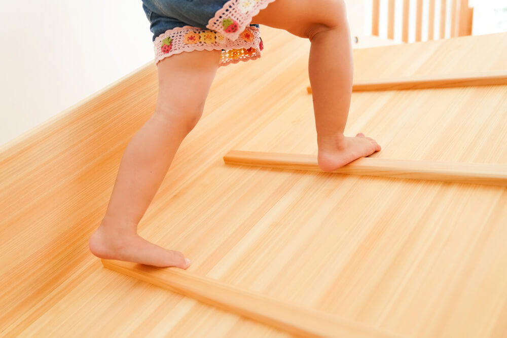 Wooden indoor playground equipment, large slide