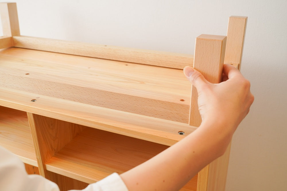 Clothes and backpack storage shelf