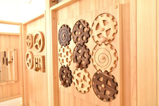 木製室内遊具アスレチック滑り台