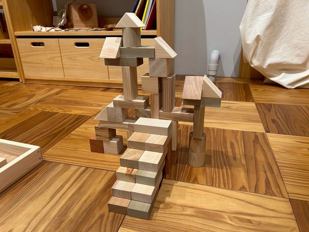 そだちの積み木で作ったお城