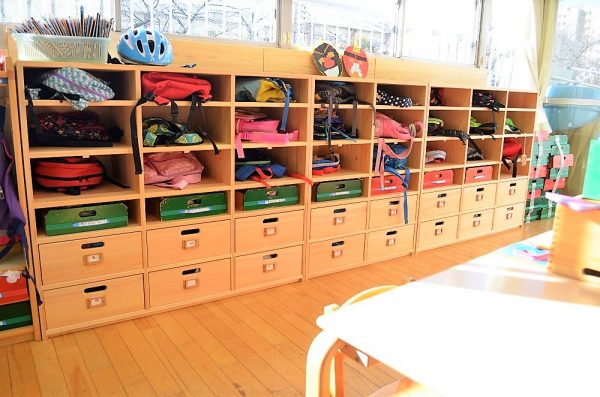 東京都　D保育園　3歳～5歳収納ロッカー