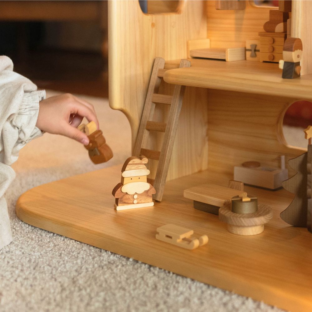 数量限定】クリスマスの積み木セット｜親子で楽しむナチュラルな木製