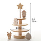 木のクリスマスツリー ３段