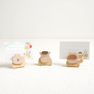 動物たちの木のメモスタンド【なかよしライブラリー】