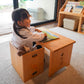 1st birthday celebration furniture set [Slightly larger picture book stand x changeable chair x flower table]