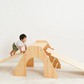 木製室内遊具登り台+滑り台