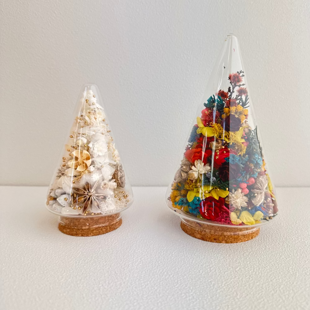 lafeuille クリスマスのガラスボトル