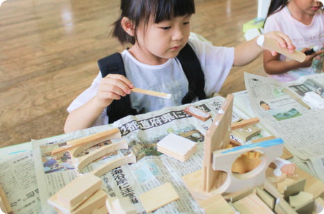 木育サービス プランA 端材で自由制作