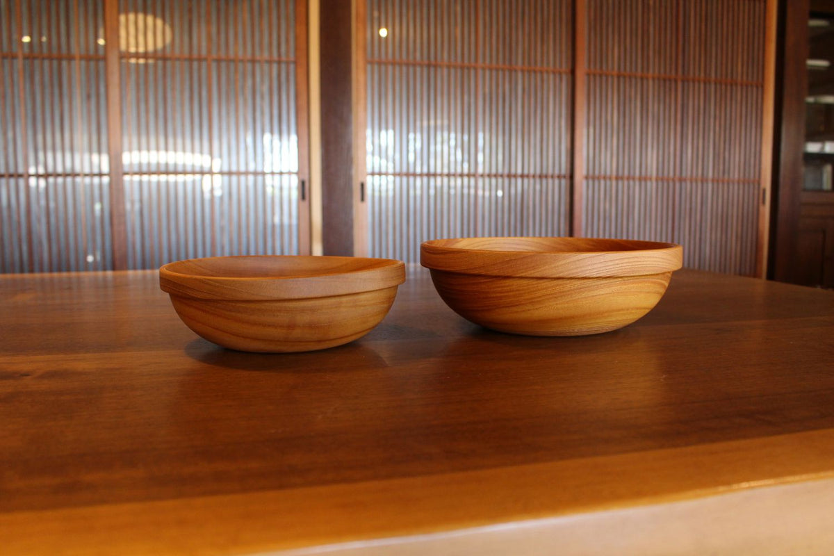 木の器｜薗部産業「サラダボウル めいぼくケヤキ」〈6寸・7寸〉日本製 